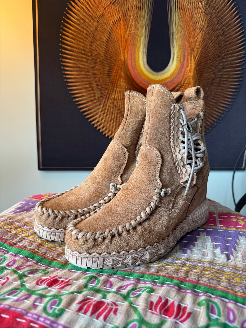 El Vaquero Agnes Hidden Wedge Ankle Boot 38/ 7.5 or 8 - Picture 2 of 16